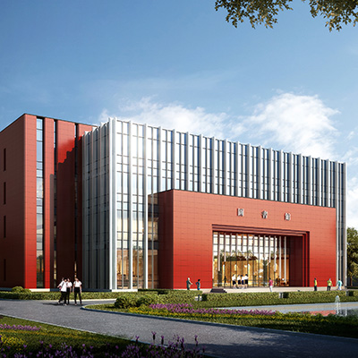 長垣市一中學(xué)圖書實驗樓幕墻外裝飾工程